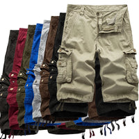 Cotton Cargo Shorts Men  Summer Men Army Military Tactical Homme Shorts Male Casual Streetwear Multi-Pocket Cargo Shorts