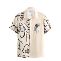 Men's Shirt Hot Sale In Hot-selling Floral-print Hawaiian Beach Degrees