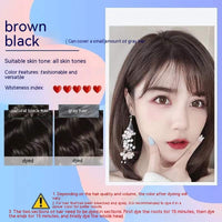 Bimei Silk Bubble Hair Dye One Black One Chestnut Brown Popular Color Herbal Paste