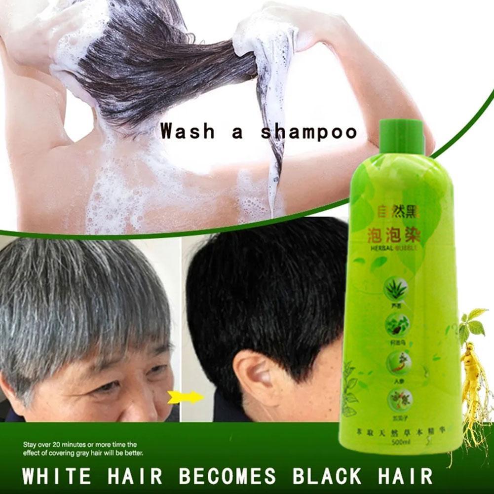 Bimei Silk Bubble Hair Dye One Black One Chestnut Brown Popular Color Herbal Paste