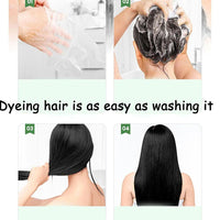 Bimei Silk Bubble Hair Dye One Black One Chestnut Brown Popular Color Herbal Paste