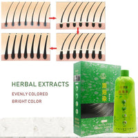 Bimei Silk Bubble Hair Dye One Black One Chestnut Brown Popular Color Herbal Paste