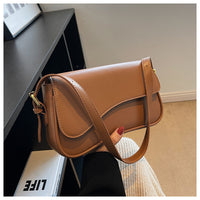 Fashion Simple New Flip Magnetic Buckle Shoulder Bag