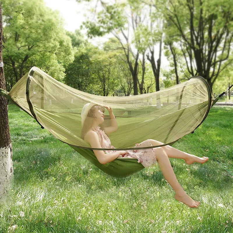 Camping Hammock with Mosquito Net Sleeping Tent Hammock Suitable Camping Hammock Outdoor Furniture for Garden