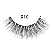 3D Mink Hair Natural Cross Eyelashes 3 Pairs