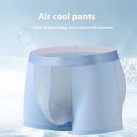 Summer Ice Silk Underwear Men's Thin Breathable Quick-drying