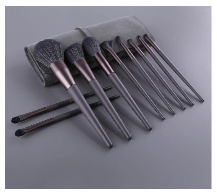 Black Natural Hair Makeup Brush Pro Set