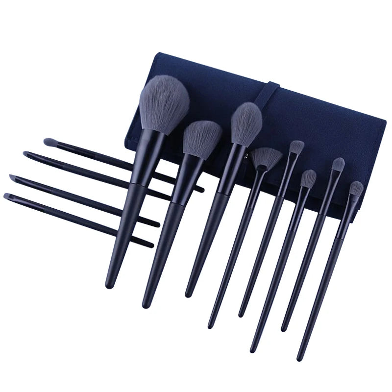 Black Natural Hair Makeup Brush Pro Set