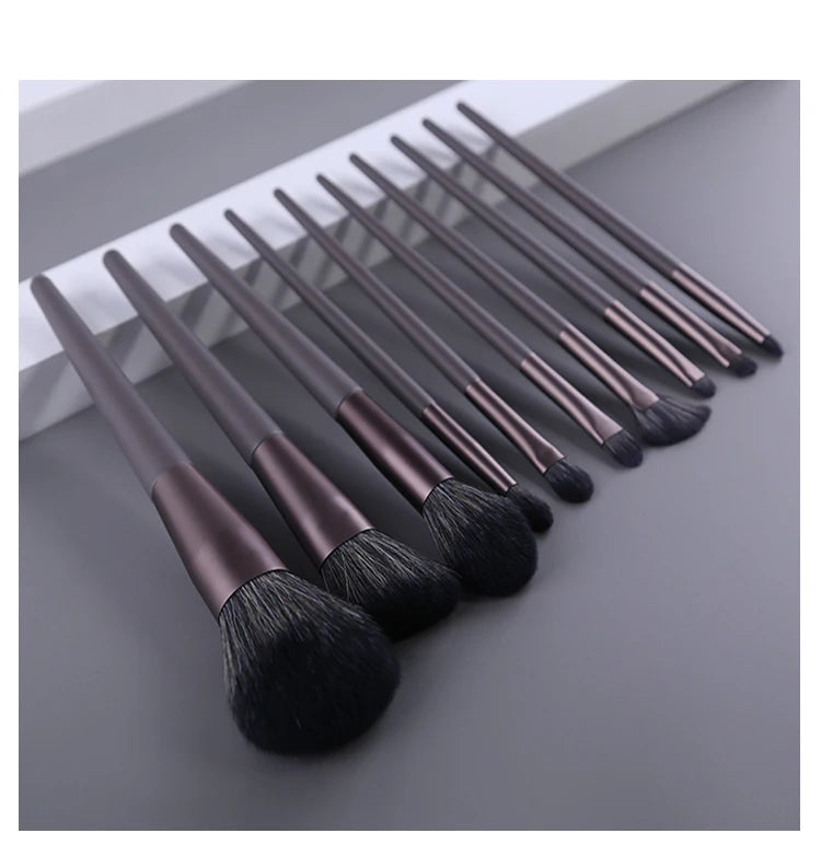 Black Natural Hair Makeup Brush Pro Set
