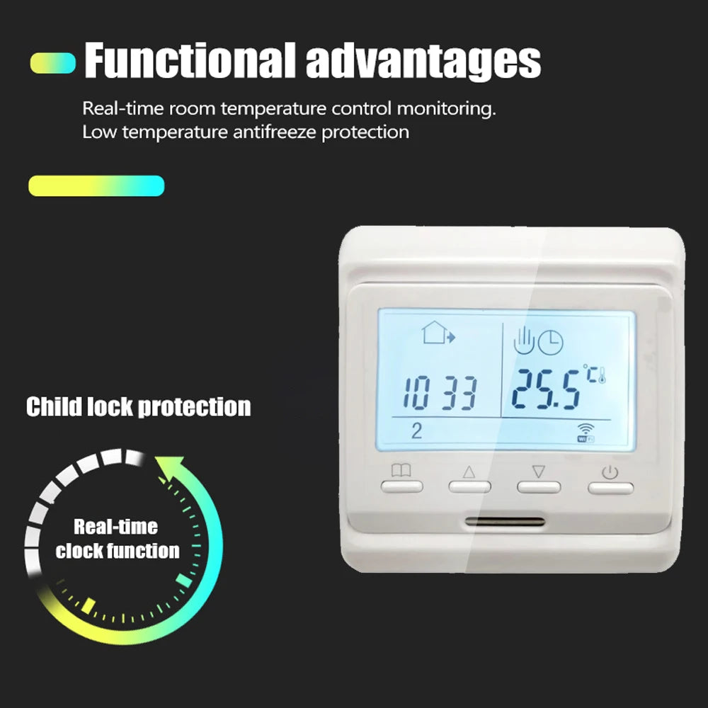 WiFi Thermostat Electric Heating Warm Floor Temperature Controller