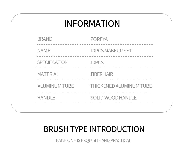 Black Natural Hair Makeup Brush Pro Set