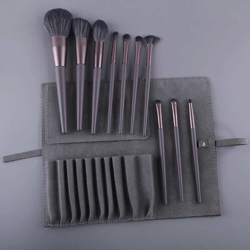 Black Natural Hair Makeup Brush Pro Set