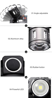 Powerful XHP70.2 XHP50.2 Led Headlamp