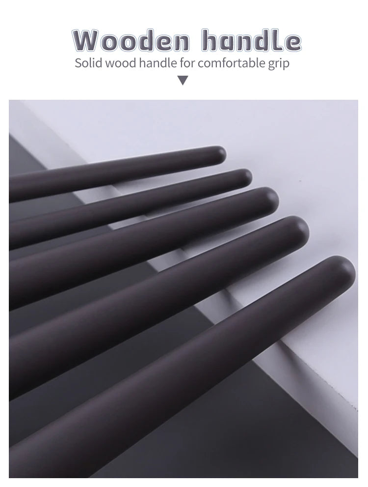 Black Natural Hair Makeup Brush Pro Set