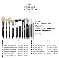 Black Premium Goat Hair Makeup Brush