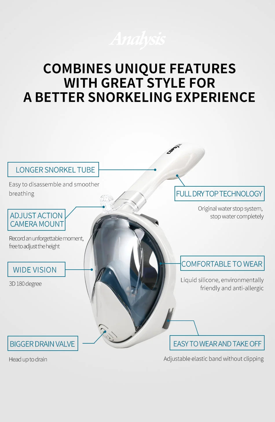 Professional Snorkeling Diving Mask
