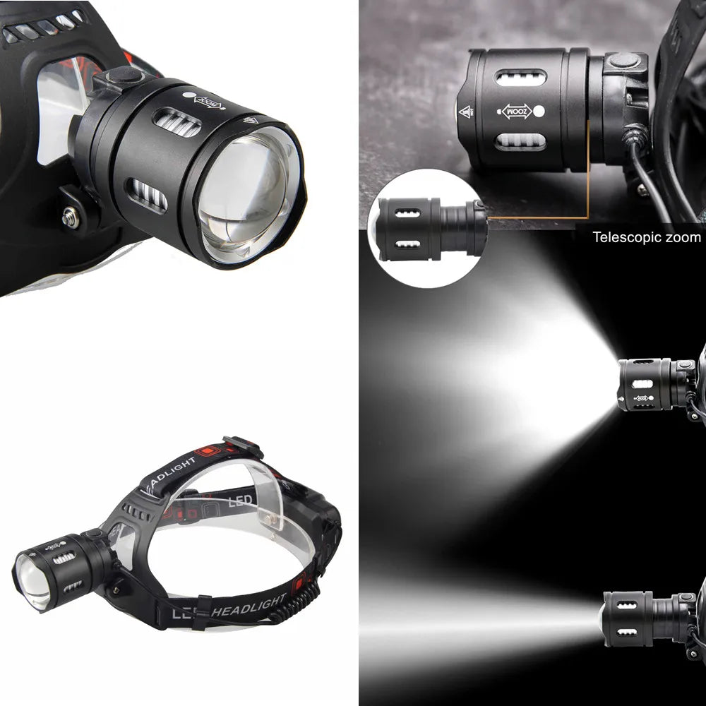 Powerful XHP70.2 XHP50.2 Led Headlamp