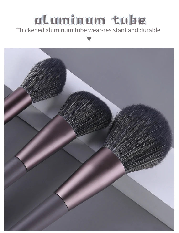 Black Natural Hair Makeup Brush Pro Set