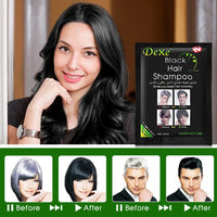 10Pcs 20Pcs Dexe Black Hair Shampoo Black Herb Natural Faster Black Hair