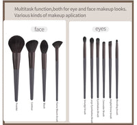Black Natural Hair Makeup Brush Pro Set