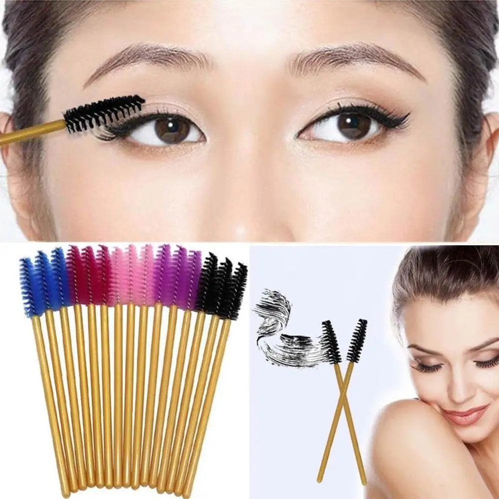 50Pcs/Pack Mascara Disposable Micro Eyelash Brushes