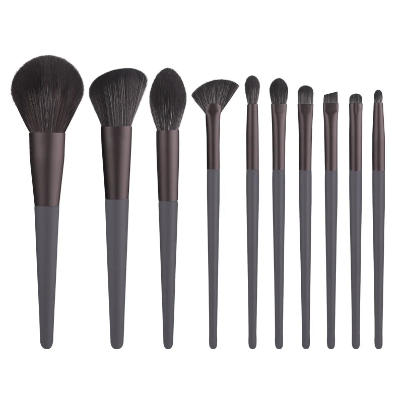 Black Natural Hair Makeup Brush Pro Set