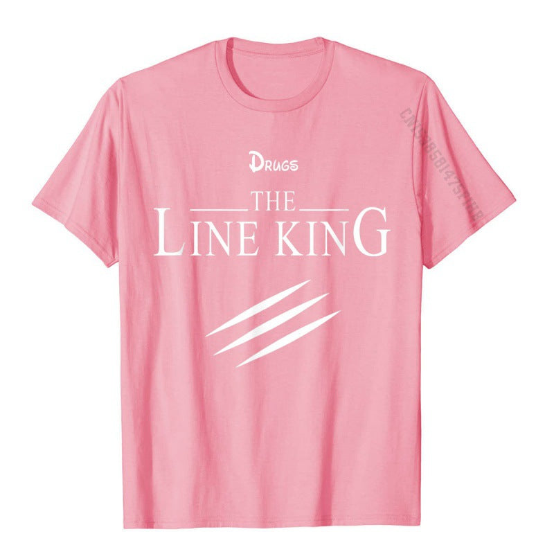 Funny Drug Line King T-shirt Fashion Birth
