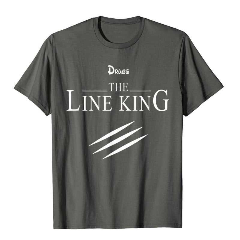 Funny Drug Line King T-shirt Fashion Birth