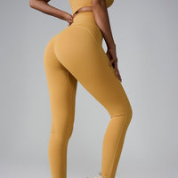 New Sports Trousers Pocket High Waist Seamless Nude Feel Yoga Pants
