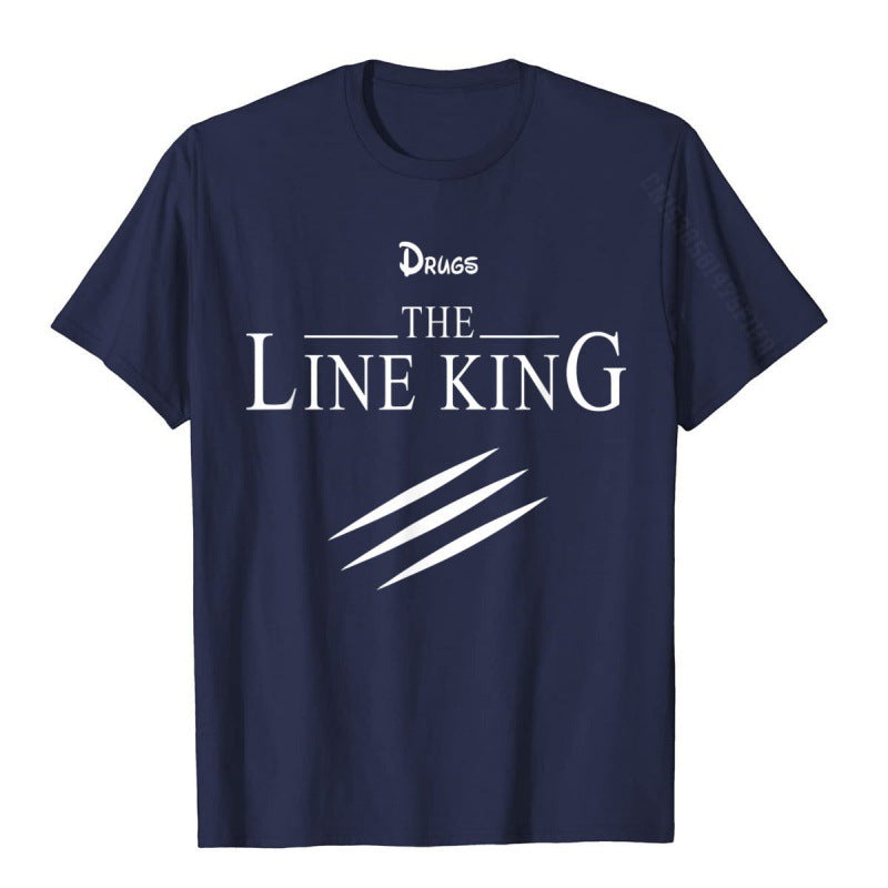 Funny Drug Line King T-shirt Fashion Birth
