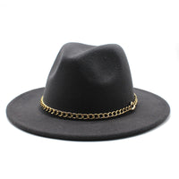 Broad-brimmed Hat Fashion Flat Brim Top Hat Men Women