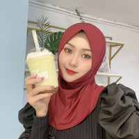 Simple And Versatile Sunscreen Solid Color Breathable Scarf