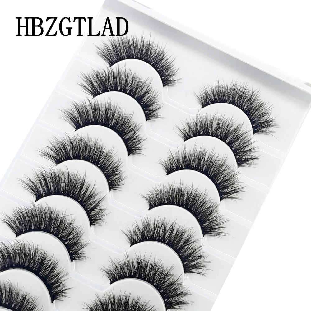 NEW 10 Pairs Natural Long False Eyelashes