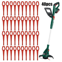 40pcs Lawn Mower Plastic Blades For Garden Grass Trimmer