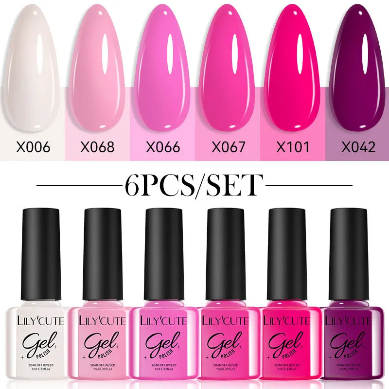 Nail Polish Kit 125 Colors Manicure Semi Permanent