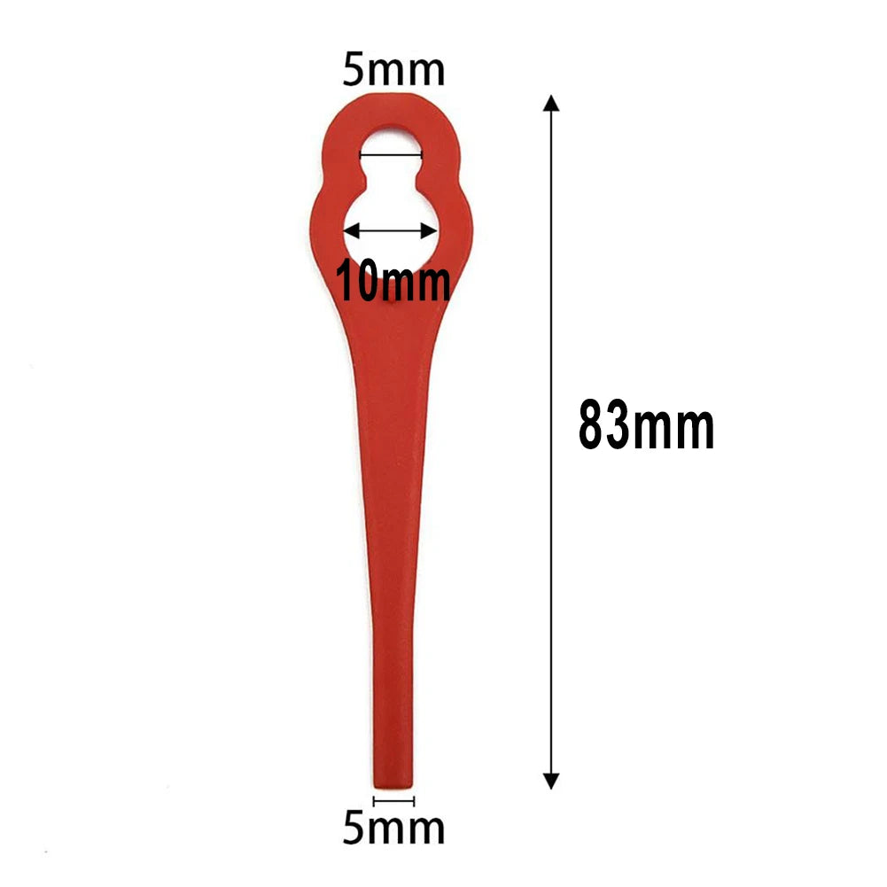 40pcs Lawn Mower Plastic Blades For Garden Grass Trimmer