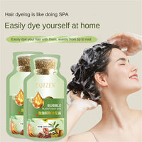 Natural Hair Dye Shampoo Gray White Hair Cover
