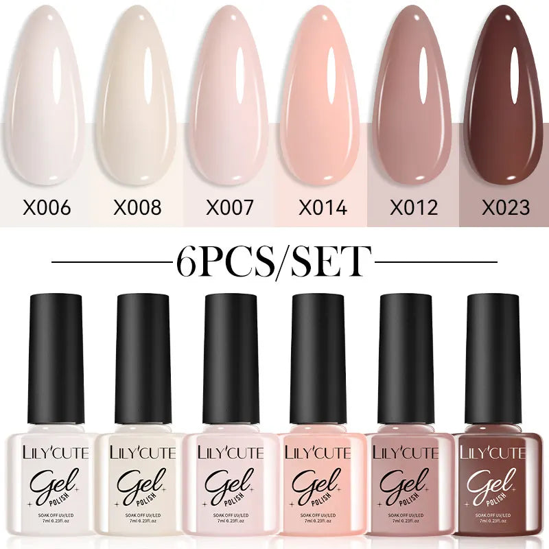 Nail Polish Kit 125 Colors Manicure Semi Permanent