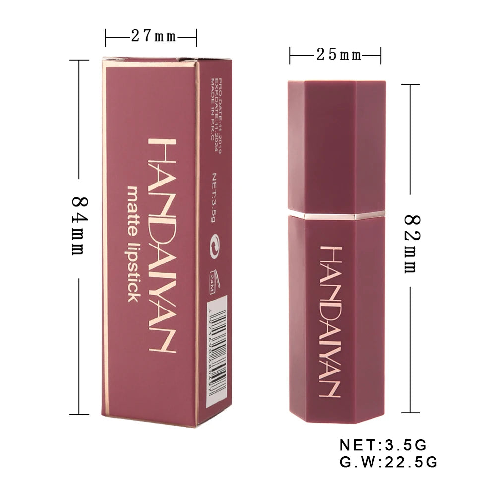 6-Color Matte Lipstick