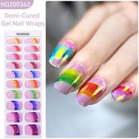 Full Cover Nail Gel Sticker Wraps Manicure