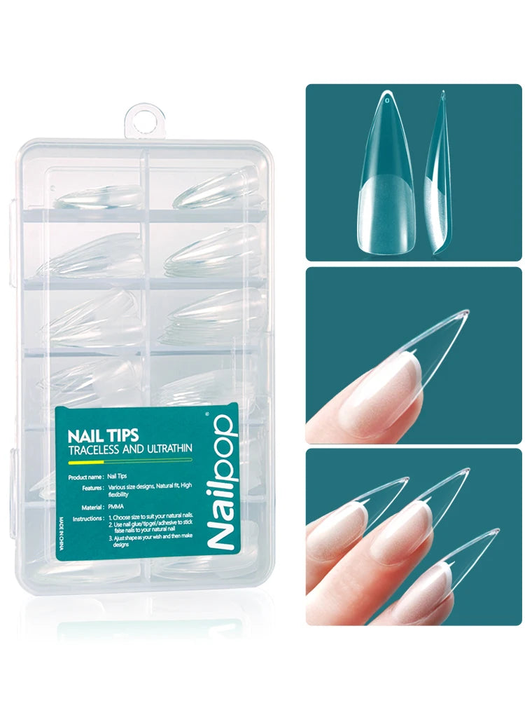 Nailpop 120pcs Acrylic Nails Fake Capsule