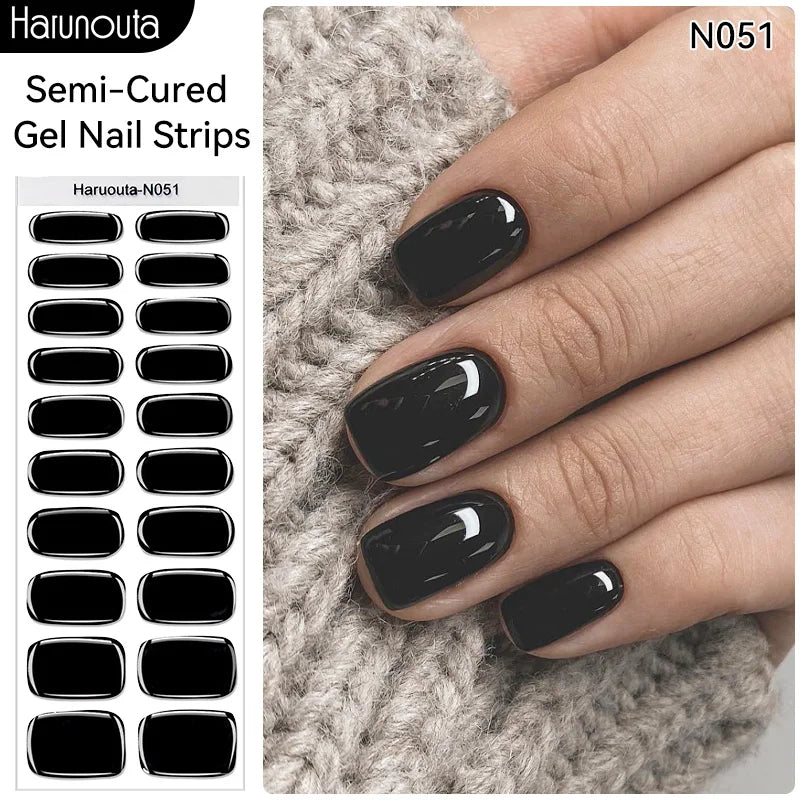 Full Cover Nail Gel Sticker Wraps Manicure