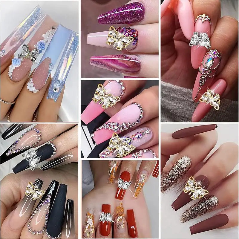 BORN PRETTY 3PCS Rhinestones Glue Gel Set