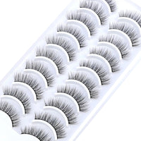 NEW 10 Pairs Natural Long False Eyelashes
