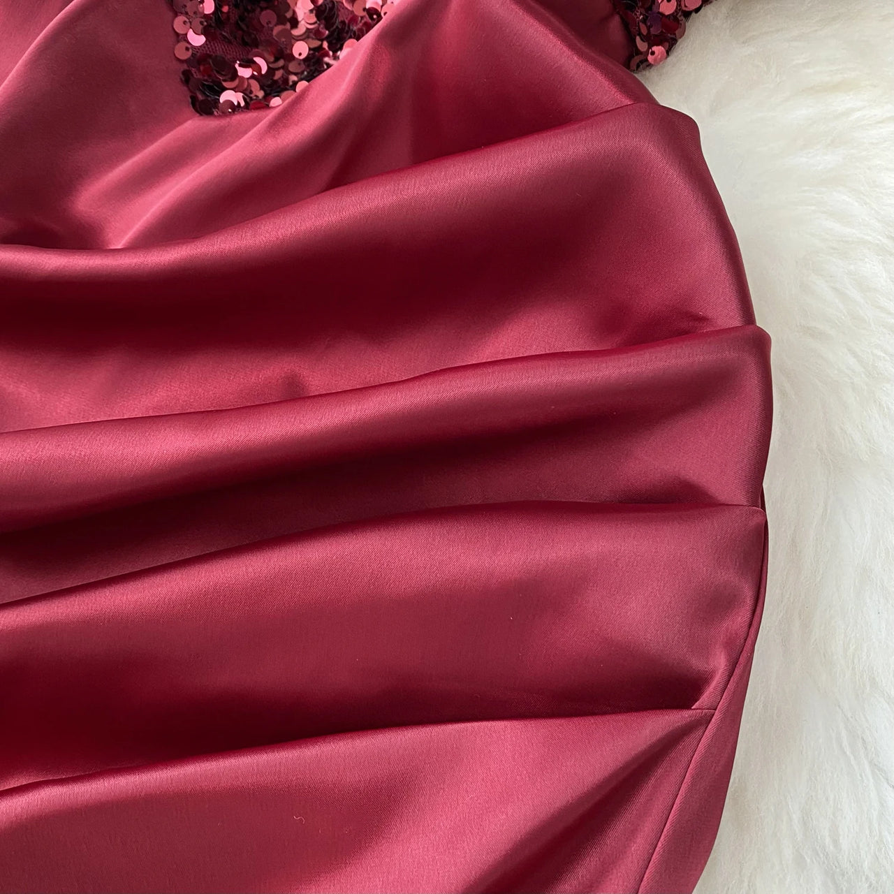 Chic Sequin Asymmetric Backless Slip Dress Sleeveless Korean Fashion Vestidos Women Vintage Summer Hip Wrap Dress