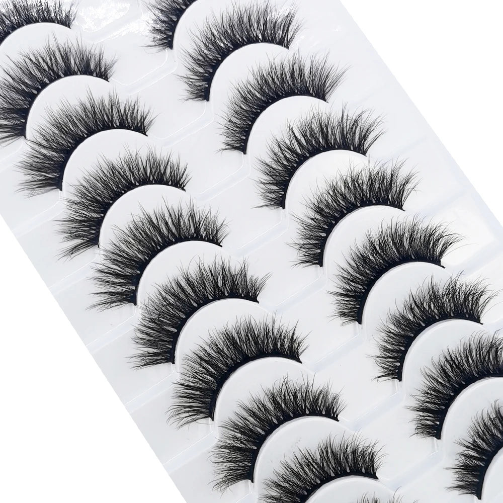 NEW 10 Pairs Natural Long False Eyelashes