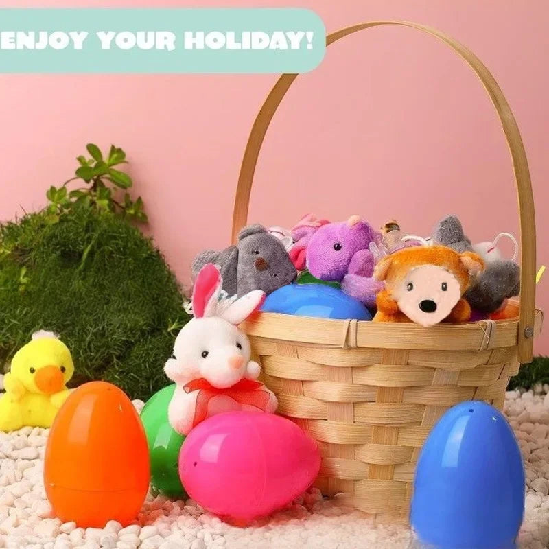 12/24/36pcs Easter Fillable Eggs Colorful