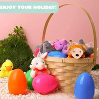 12/24/36pcs Easter Fillable Eggs Colorful