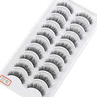 NEW 10 Pairs Natural Long False Eyelashes
