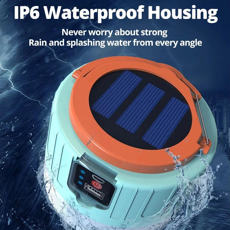 Solar Camping Light Power Bank LED